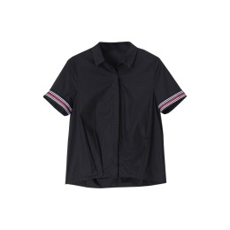 SKR021 設計夏季短袖襯衫 翻袖撞接 純棉襯衫 襯衫製造商 SKR021 設計夏季短袖襯衫 翻袖撞接 純棉襯衫 襯衫製造商